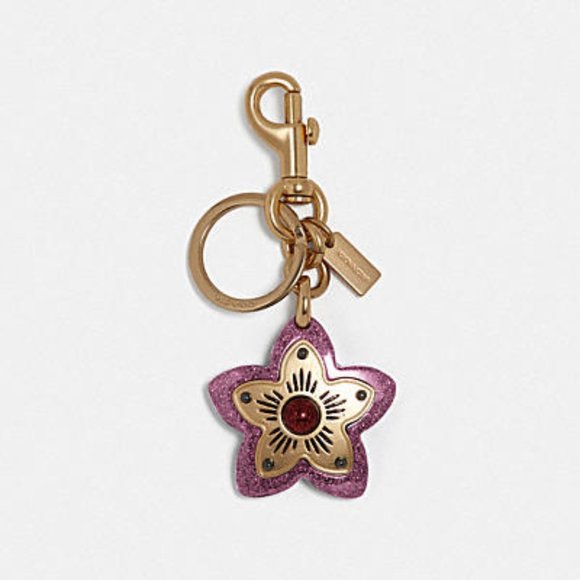 Coach Accessories - Authentic COACH WILDFLOWER BAG CHARM. COLOR: GD/RO